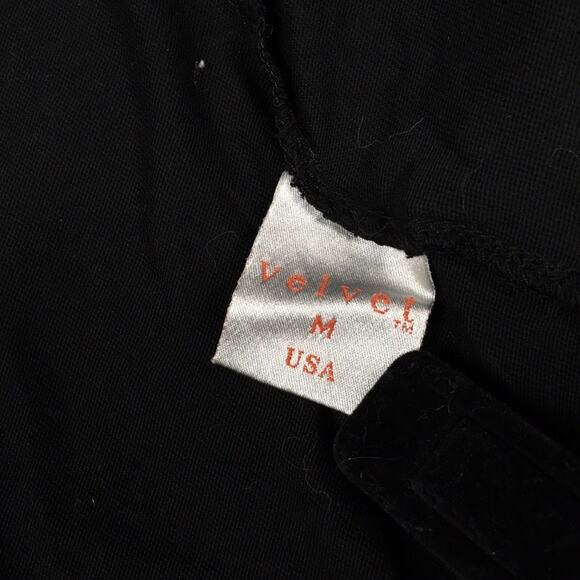 Velvet by Graham & Spencer Wrap Top Black Sequin V-Neck Long‎ Sleeve Women's M - Picture 3 of 9